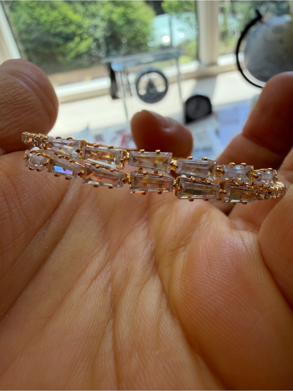 18 k Gold plated bracelet adjustable